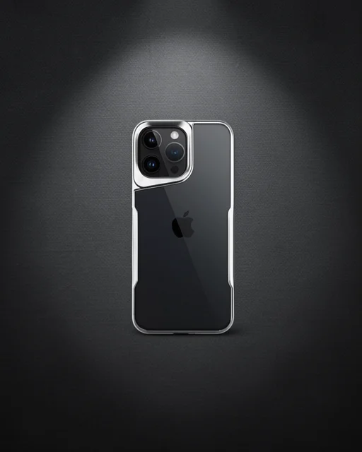 Apple İphone 16 Pro Kılıf Boyi Silikon Kapak - Gümüş