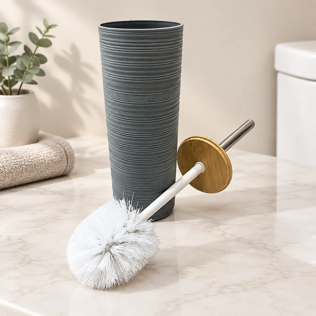 Bambu Kapaklı Klozet Fırçası