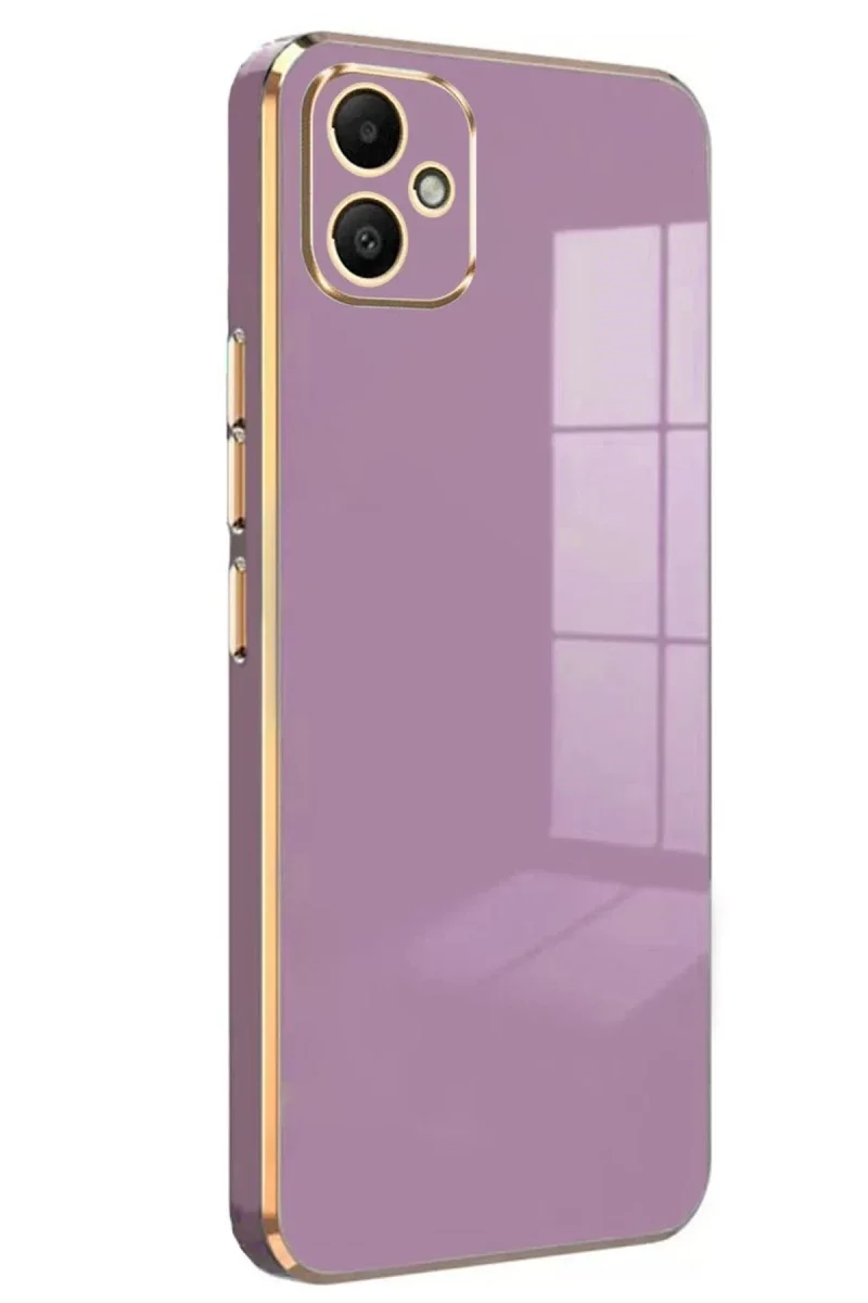 Samsung Galaxy A05 Kılıf Volet Silikon - Mor