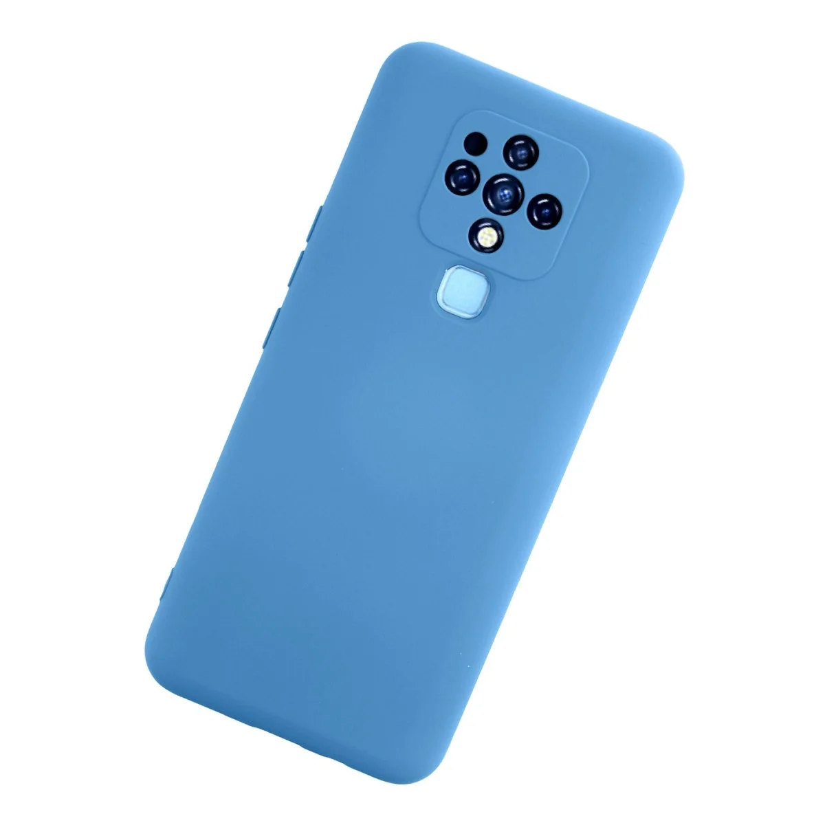 Tecno Camon 16 Kılıf Nano İçi Kadife Silikon - Mavi görsel 3