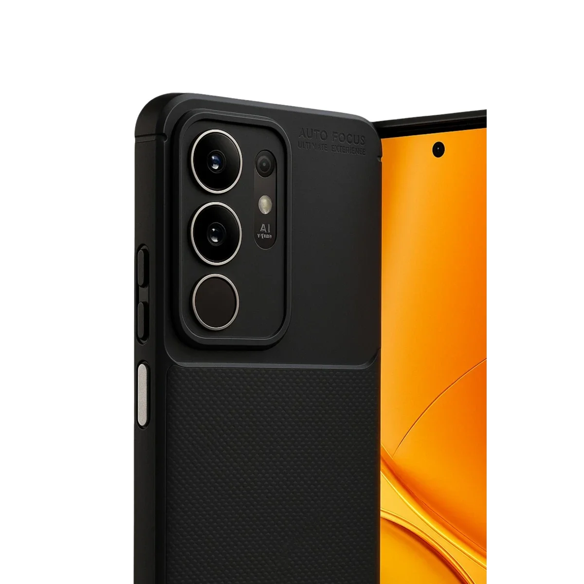 Vivo Y29 4G Auto Focus Karbon Kapak - Siyah görsel 3