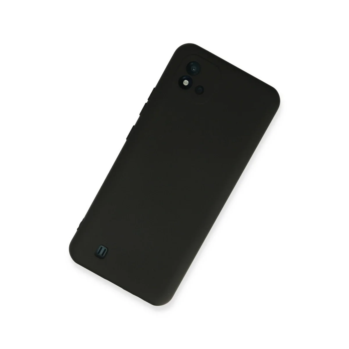 Realme C11 2021 Kılıf Nano İçi Kadife Silikon - Siyah görsel 2