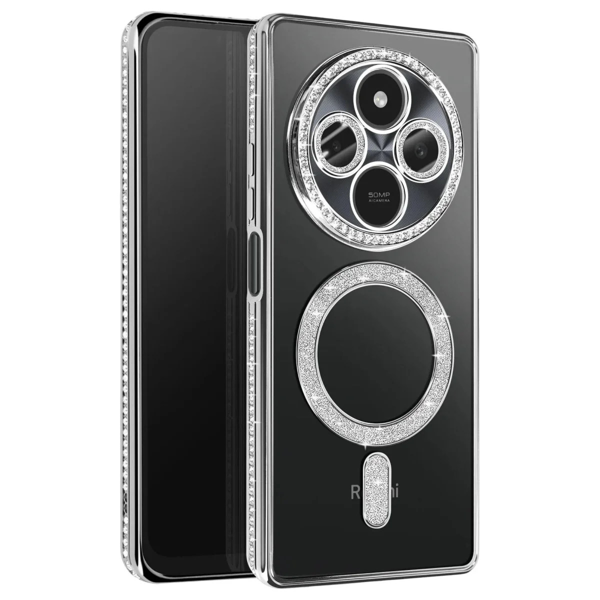 Xiao Red 14c Joke Simli Magneticsafe Kılıf - Gümüş