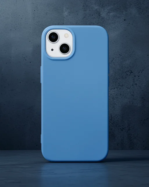 Apple İphone 14 Plus Kılıf Nano İçi Kadife Silikon - Mavi