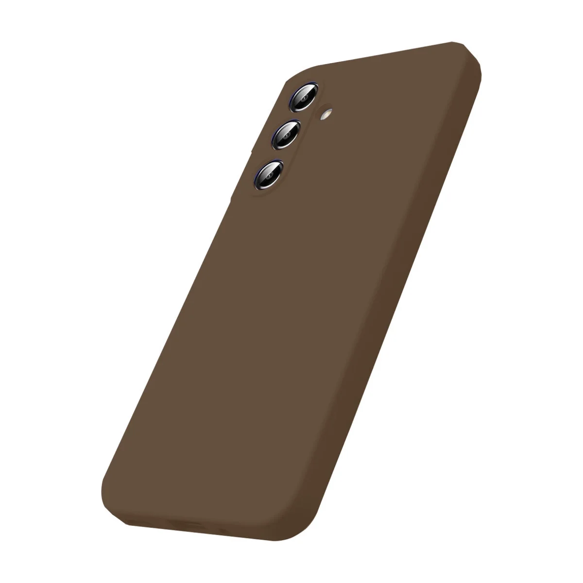 Samsung Galaxy S25 Fe First Silikon - Kahverengi görsel 3