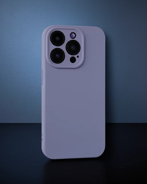 Apple İphone 15 Pro Kılıf Nano İçi Kadife Silikon - Lila