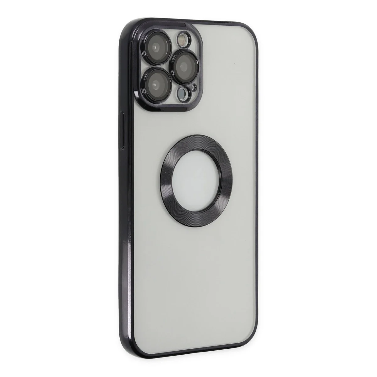 Apple İphone 13 Pro Max Kılıf Slot Silikon - Siyah görsel 3