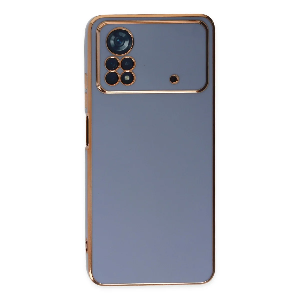 Xiaomi Poco X4 Pro 5g Kılıf Volet Silikon - Mavi görsel 2