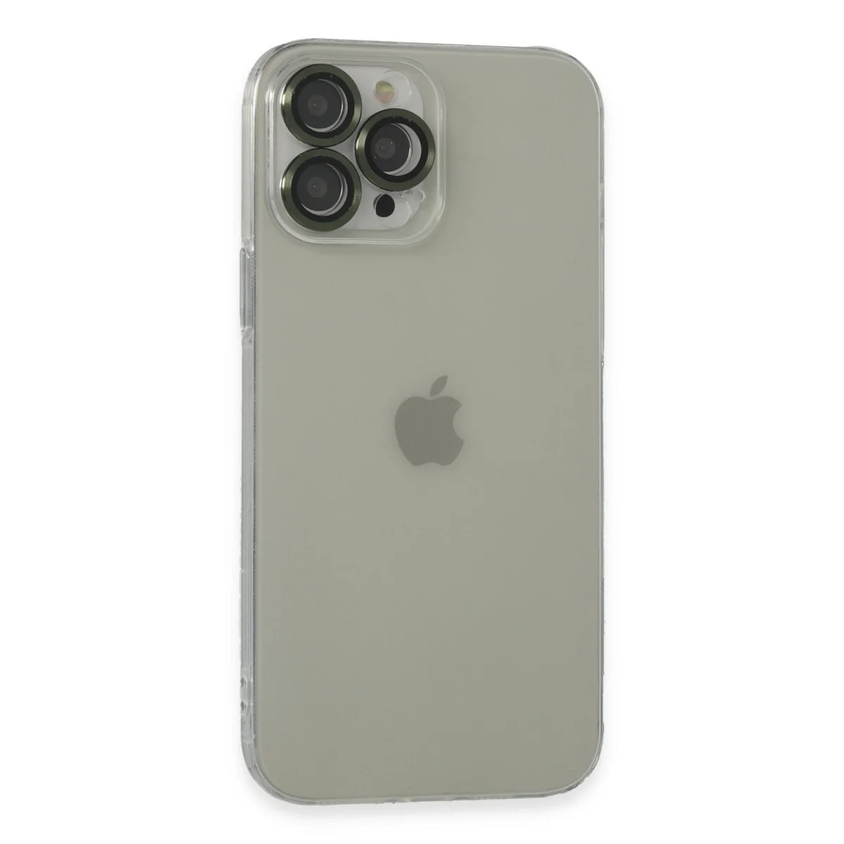 Apple İphone 13 Pro Max Kılıf Luko Lens Silikon - Yeşil