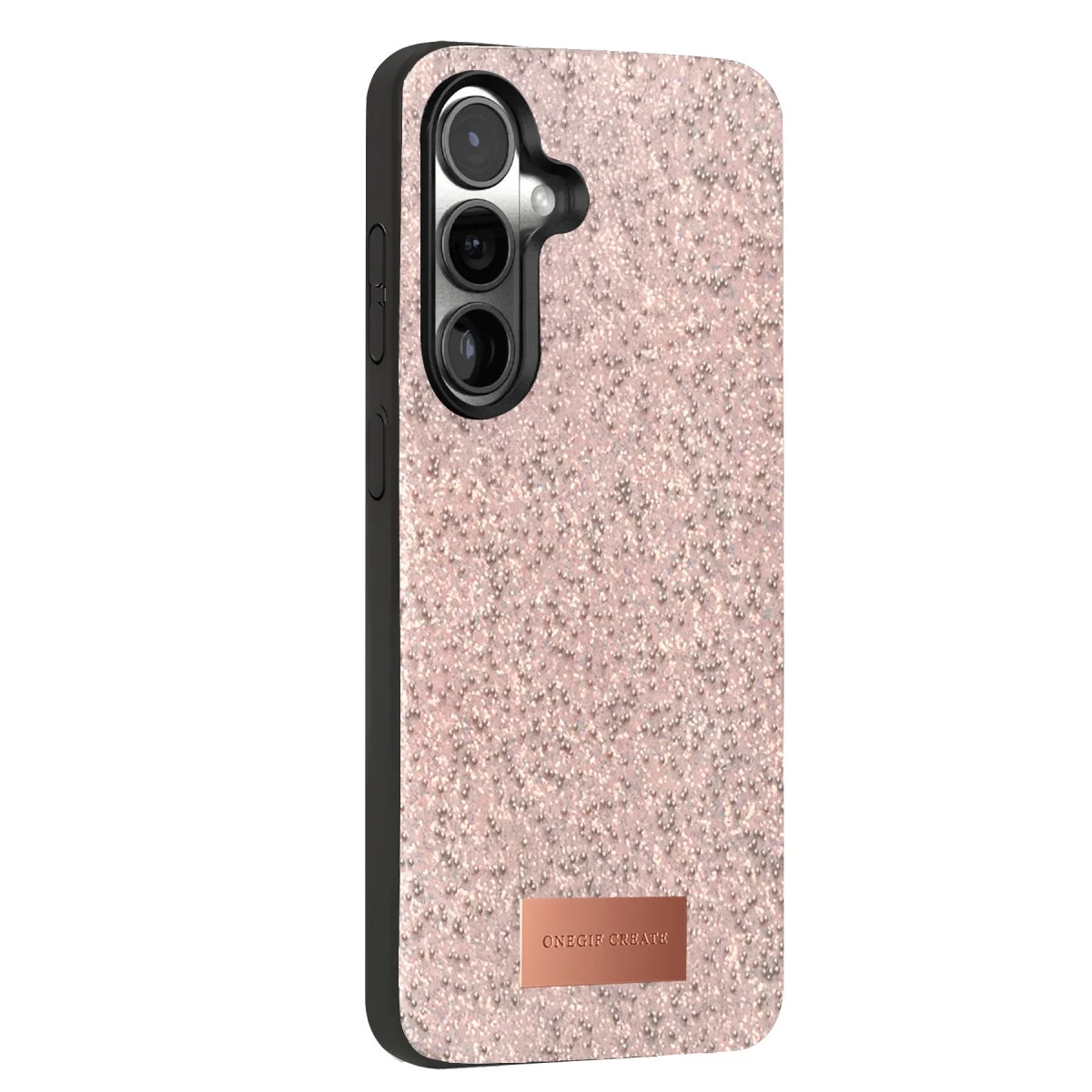 Onegif Samsung Galaxy S24 Bright Simli Kapak - Pembe görsel 3