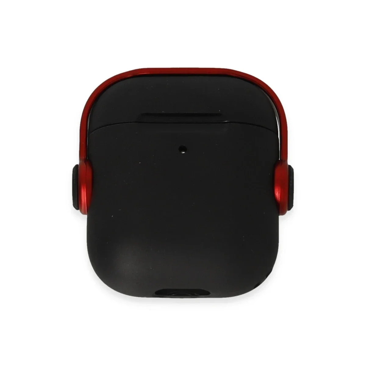Apple Airpods 2 (2.nesil) Cool Kılıf - Siyah-Kırmızı görsel 2