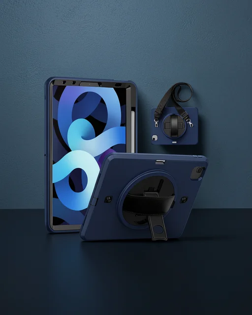 Apple İpad Pro 11 (2020) Kılıf Strap-c Otterbox Tablet Kapak - Lacivert