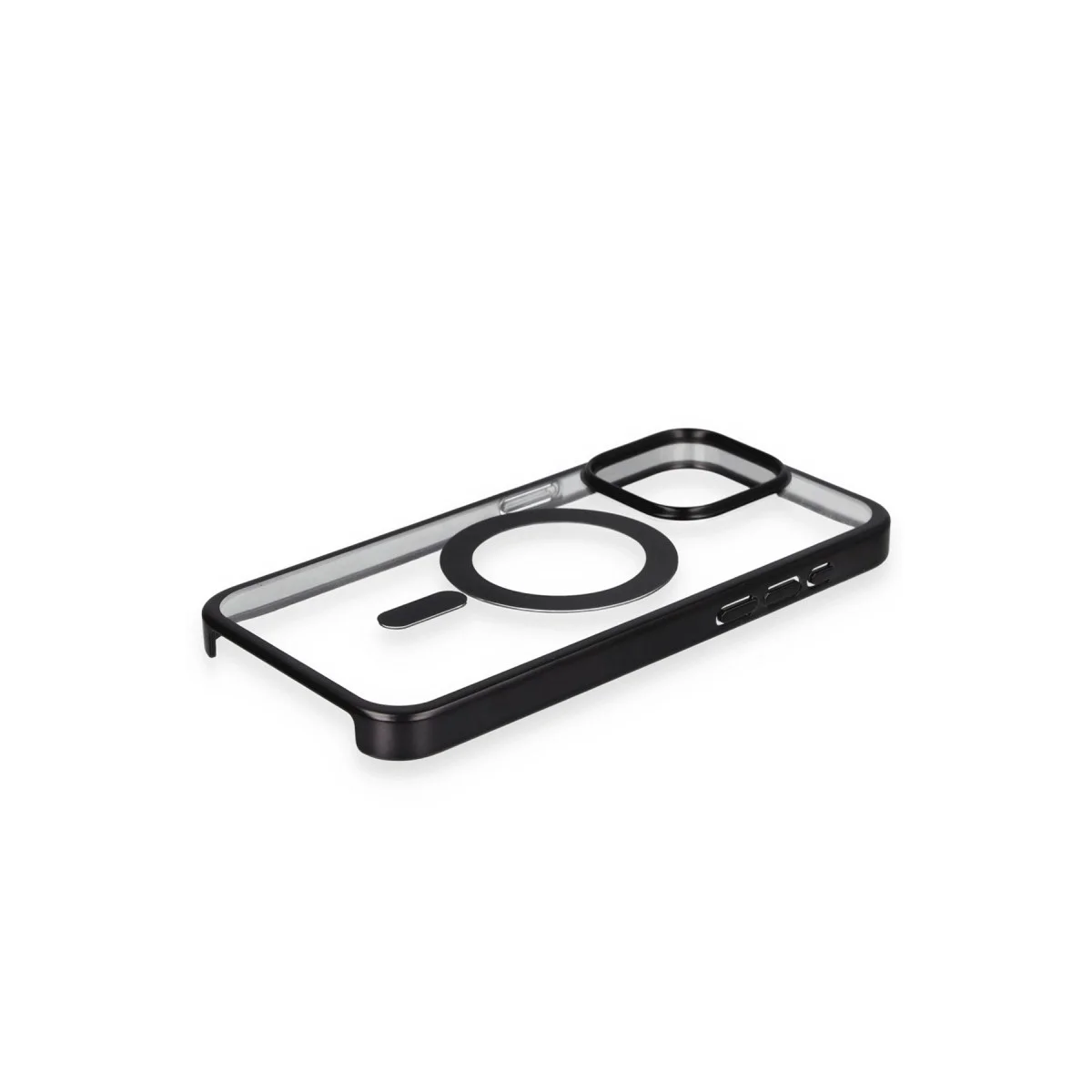 Apple İphone 15 Pro Max Kılıf Erozi Magsafe Kapak - Siyah görsel 4