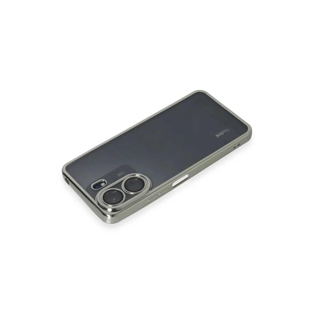 Xiaomi Redmi 13c Kılıf Razer Lensli Silikon - Gümüş görsel 3