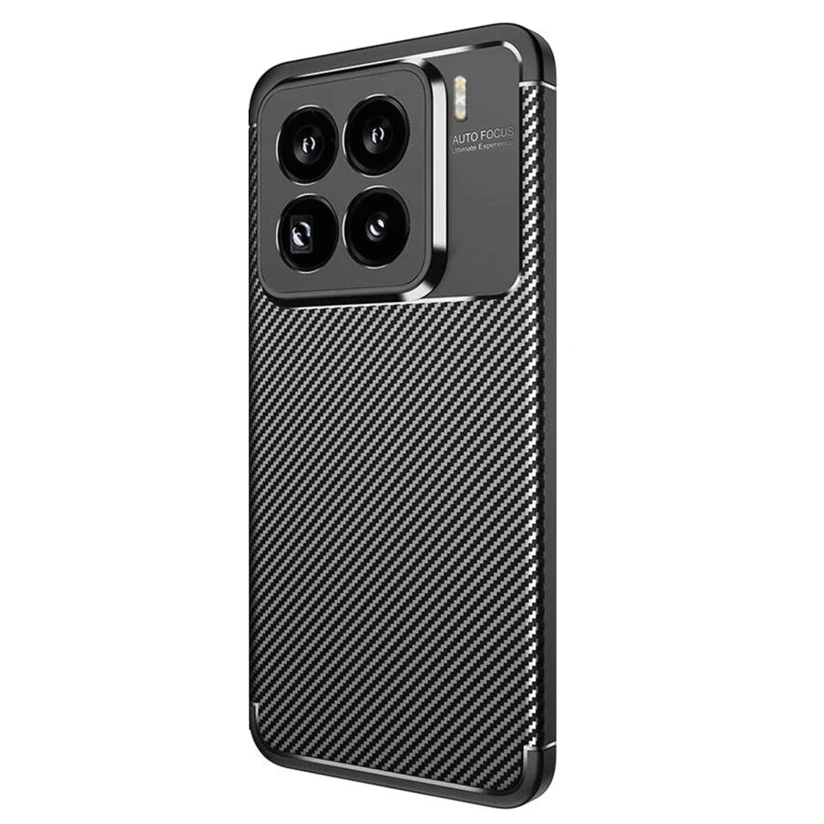 Xiaomi Mi 15 Pro Kılıf Auto Focus Karbon Kapak - Siyah görsel 2