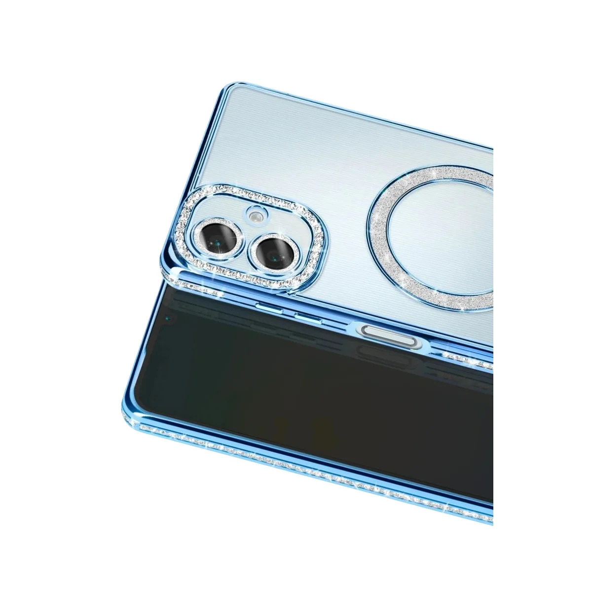 Samsung Galaxy A07 4g Joke Simli Magneticsafe Kılıf - Mavi görsel 2
