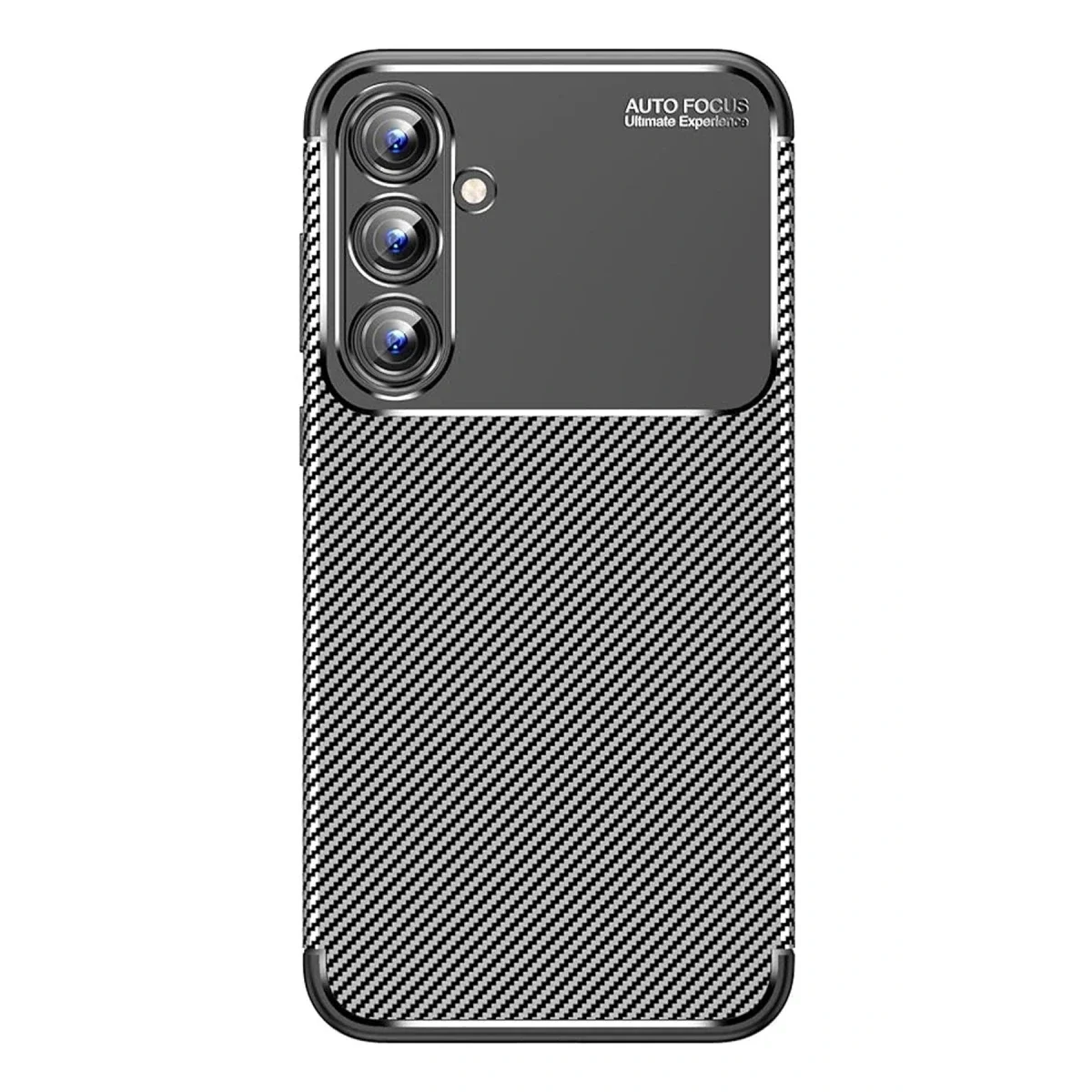Samsung Galaxy A15 4G Kılıf Auto Focus Karbon Kapak - Siyah