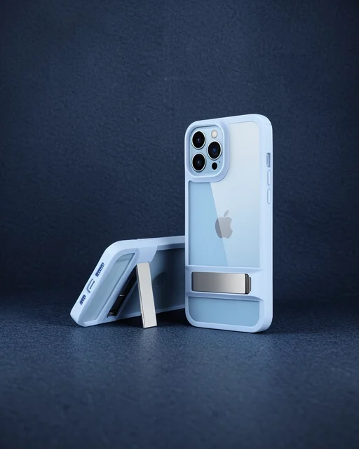 Apple İphone 13 Pro Kılıf Rolet Stand Kapak - Sierra Blue