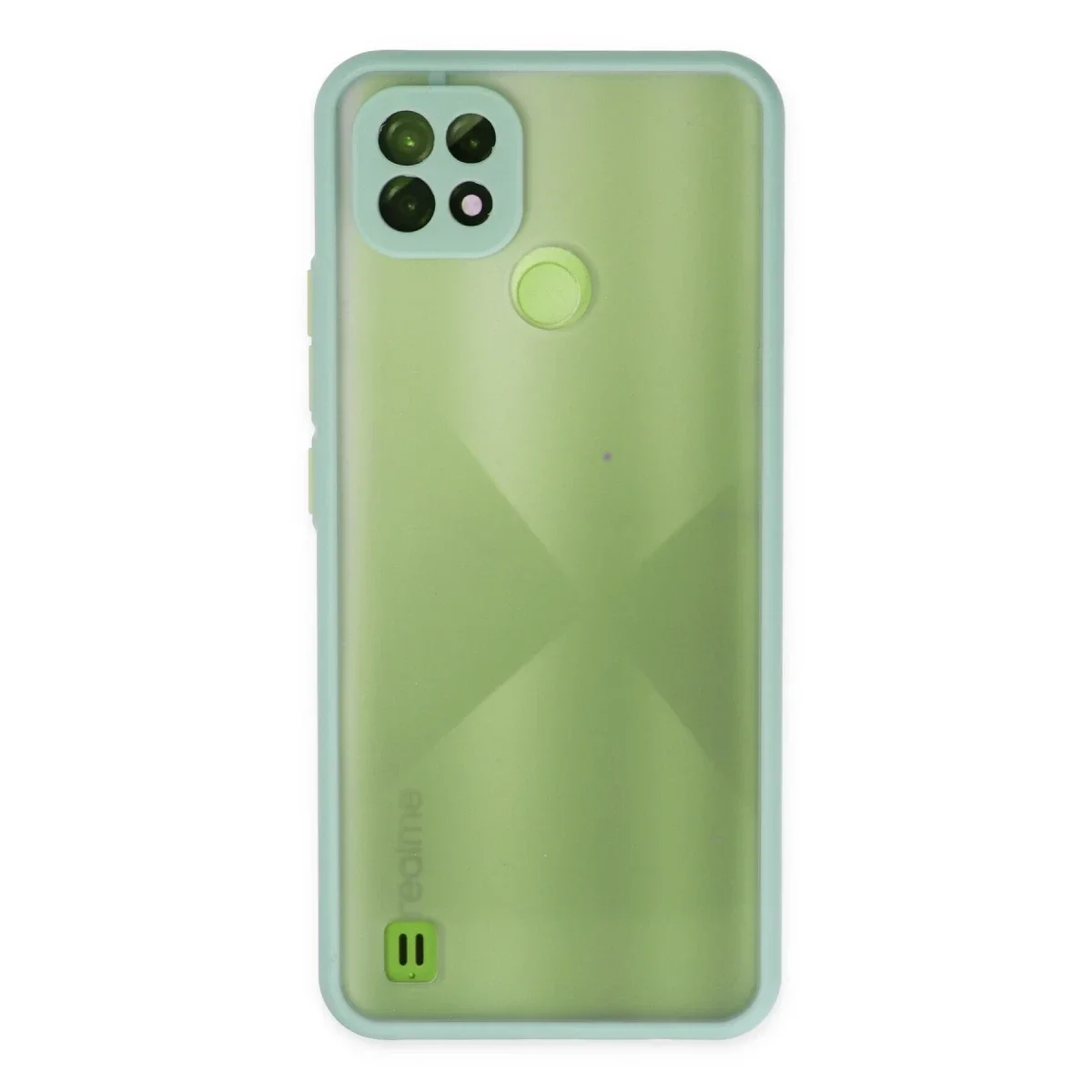 Realme C21 Kılıf Montreal Silikon Kapak - Turkuaz