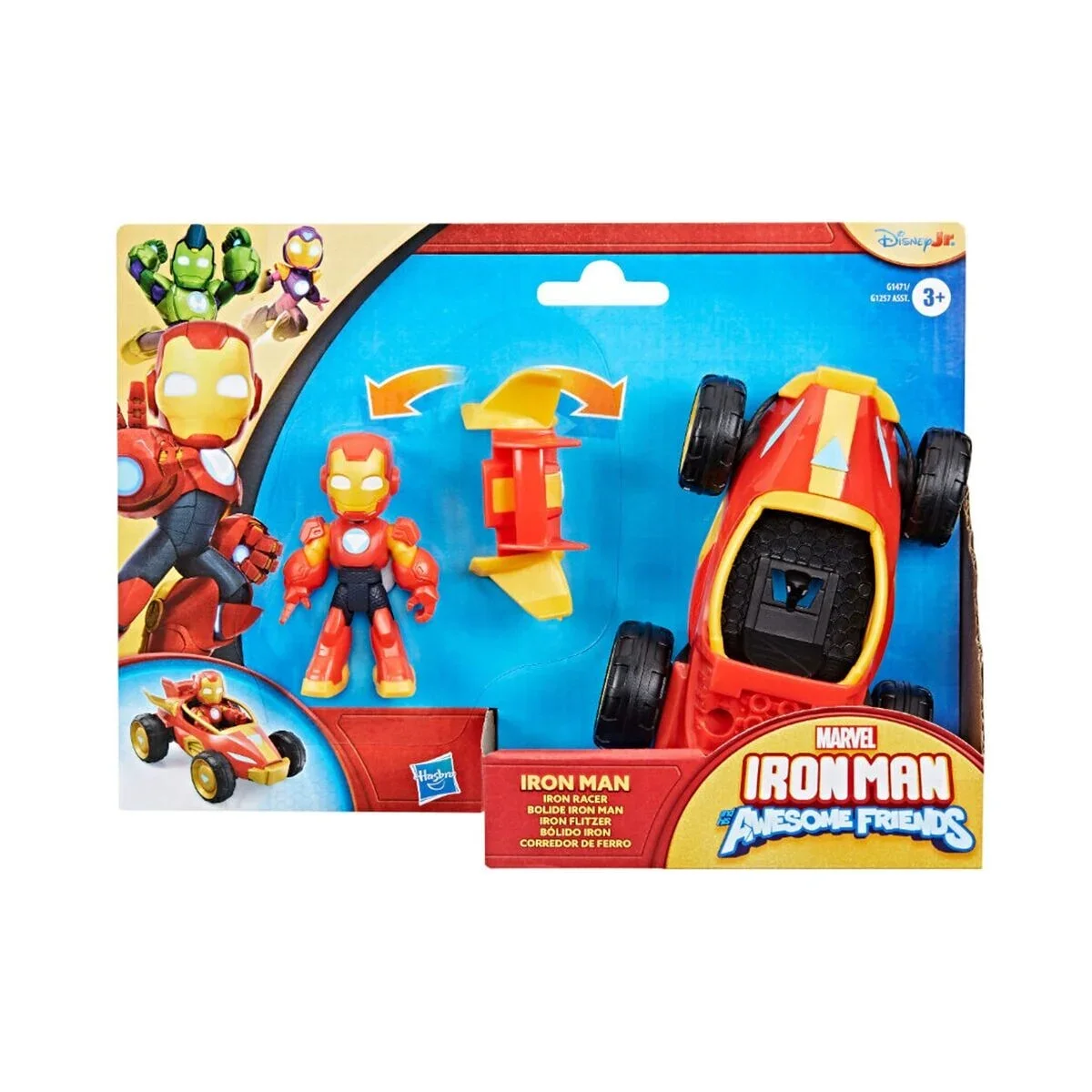 G1471 Iron Man And His Awoesome Friends Araç ve Figür Oyun Seti +3 yaş görsel 3
