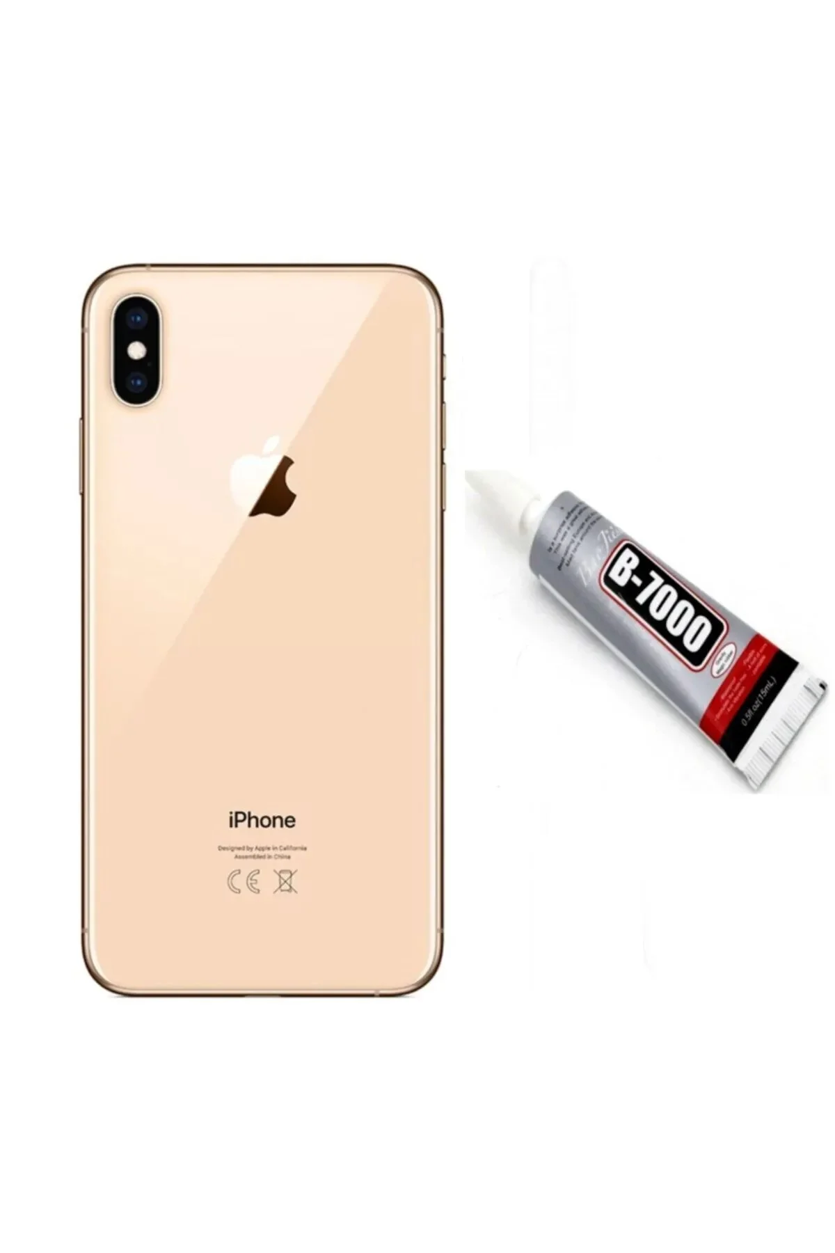 iPhone XS MAX Arka Pil Kapağı ve Yapıştıcı Hediye görsel 3