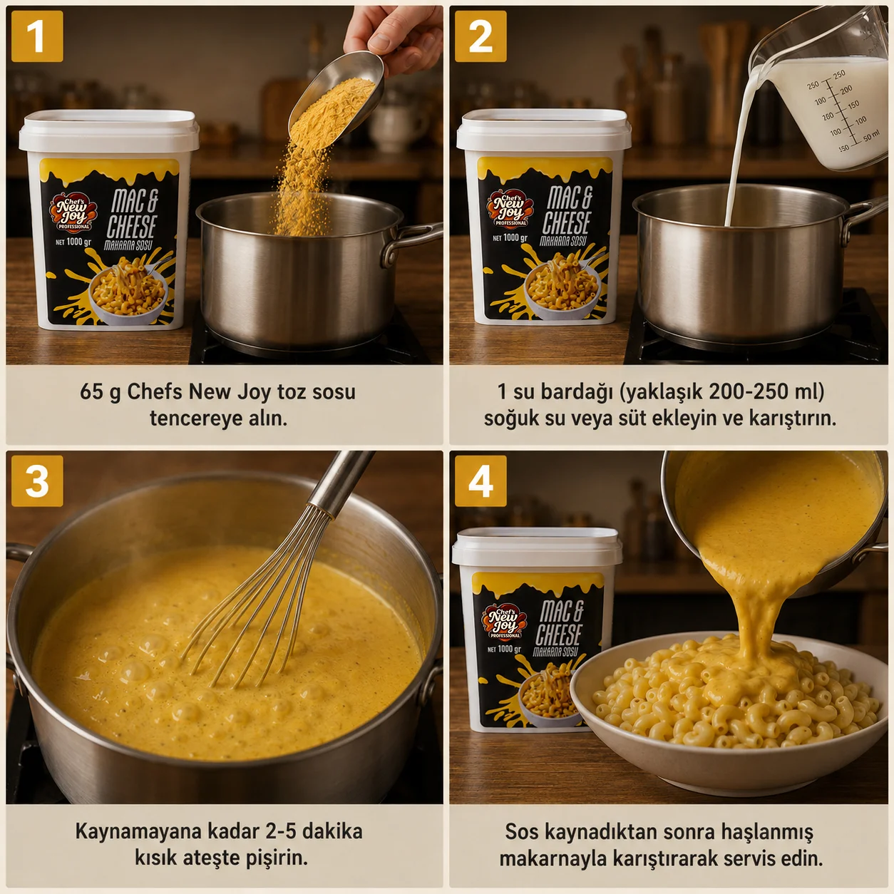 Mac Cheese Sos 1000 G X 8 Adet - 1 Koli (Koli Bazlı Avantaj Paketi) görsel 5