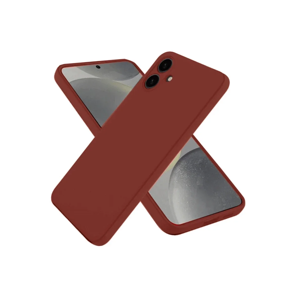 Samsung Galaxy A06 Kılıf First Silikon - Bordo görsel 2