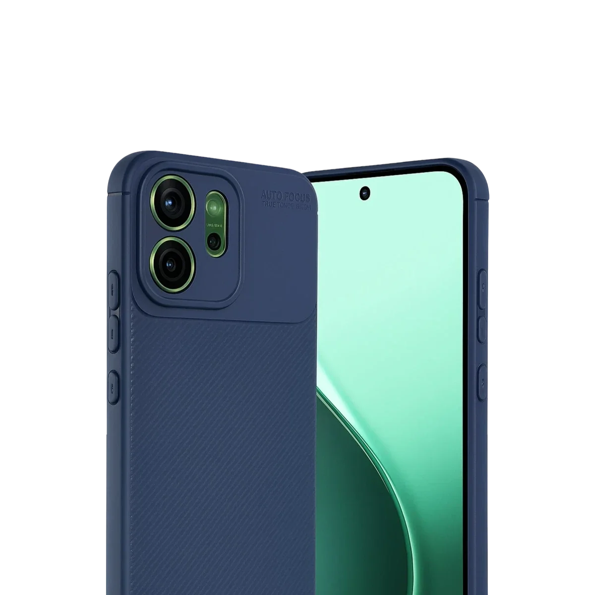 Oppo Reno 14 Auto Focus Karbon Kapak - Lacivert görsel 3