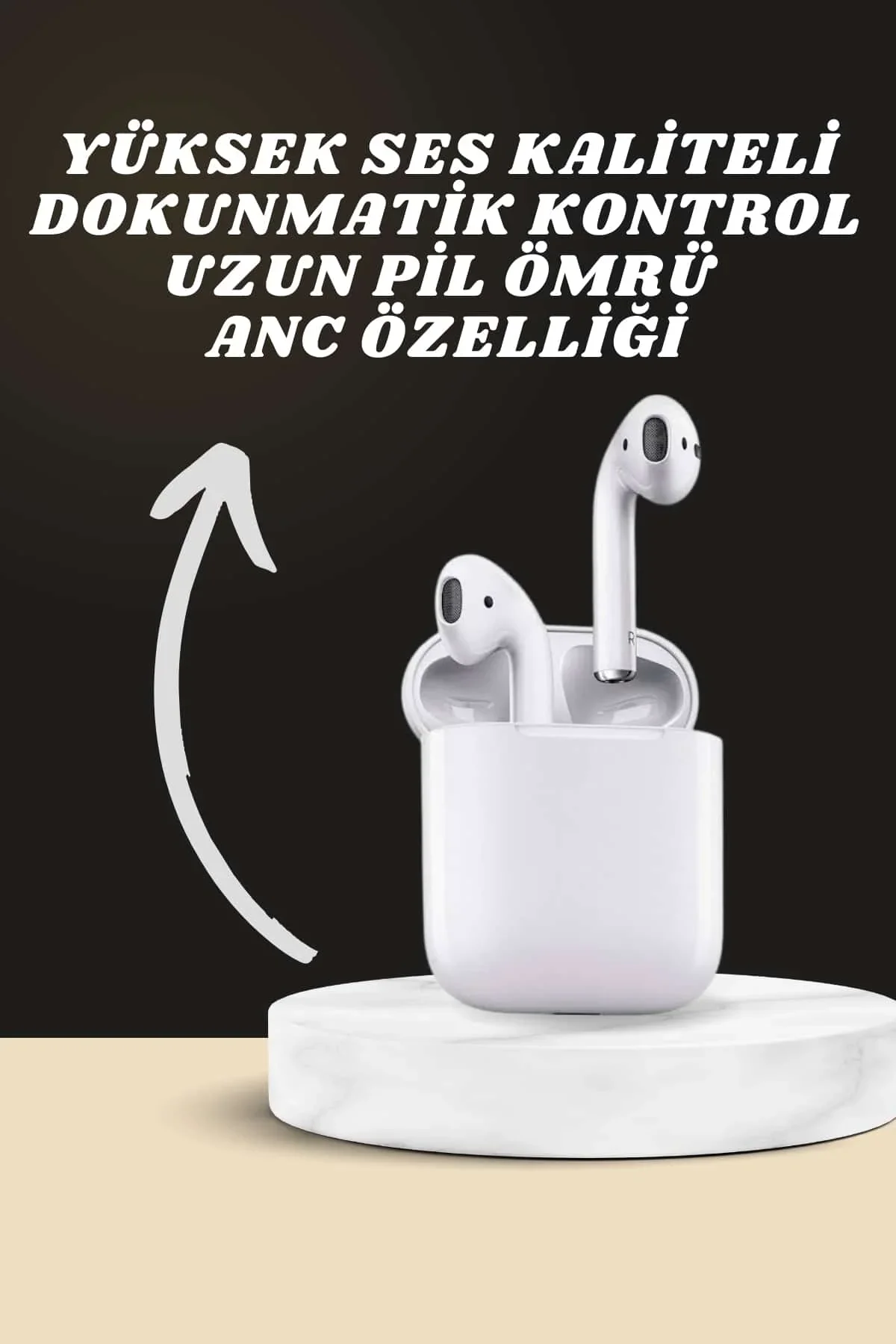 7 Kordonlu Akıllı Saat Ve 2.Nesil Kulaklık Yüksek Ses Kaliteli Uzun Pil Ömrü görsel 2