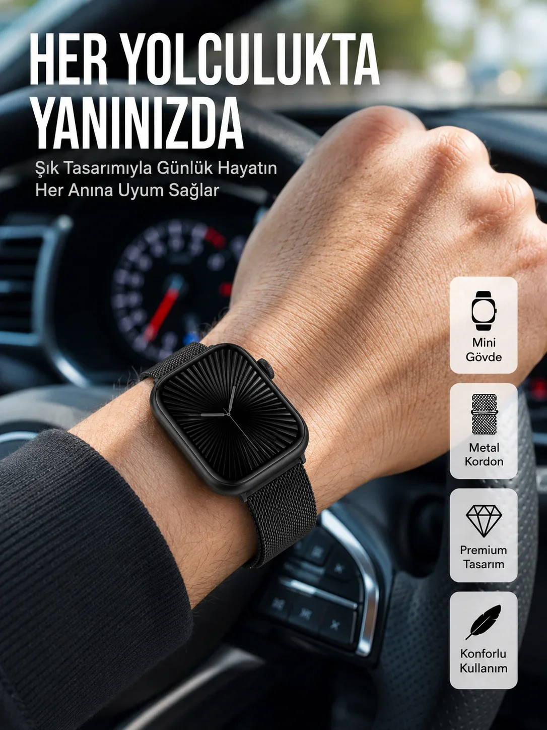 SQ-16 ni Series 10 Akıllı Saat – 3 Kordon + Hediye Bileklik