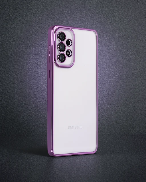 Samsung Galaxy A73 5g Kılıf Razer Lensli Silikon - Mor