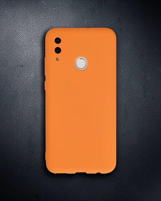 Huawei P Smart 2019 Kılıf Nano İçi Kadife Silikon - Turuncu