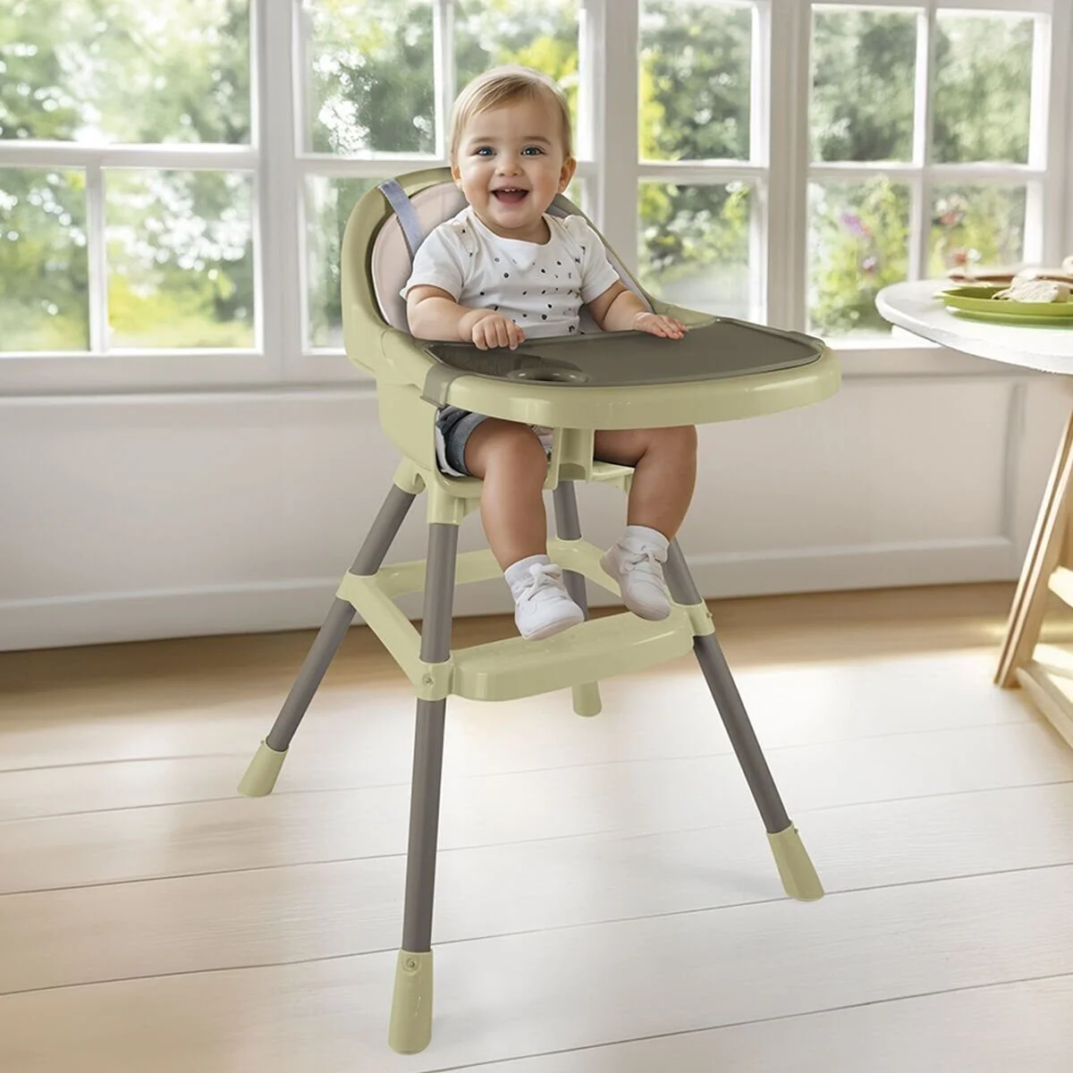 7568 Oyuncak-premium Mama Sandalyesi-eco Green görsel 2