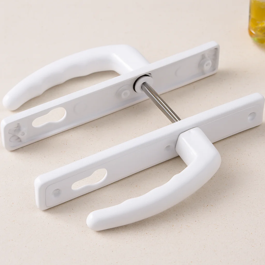 Beyaz PVC Kapı Kolu (Balkon ve Yale Uyumlu)