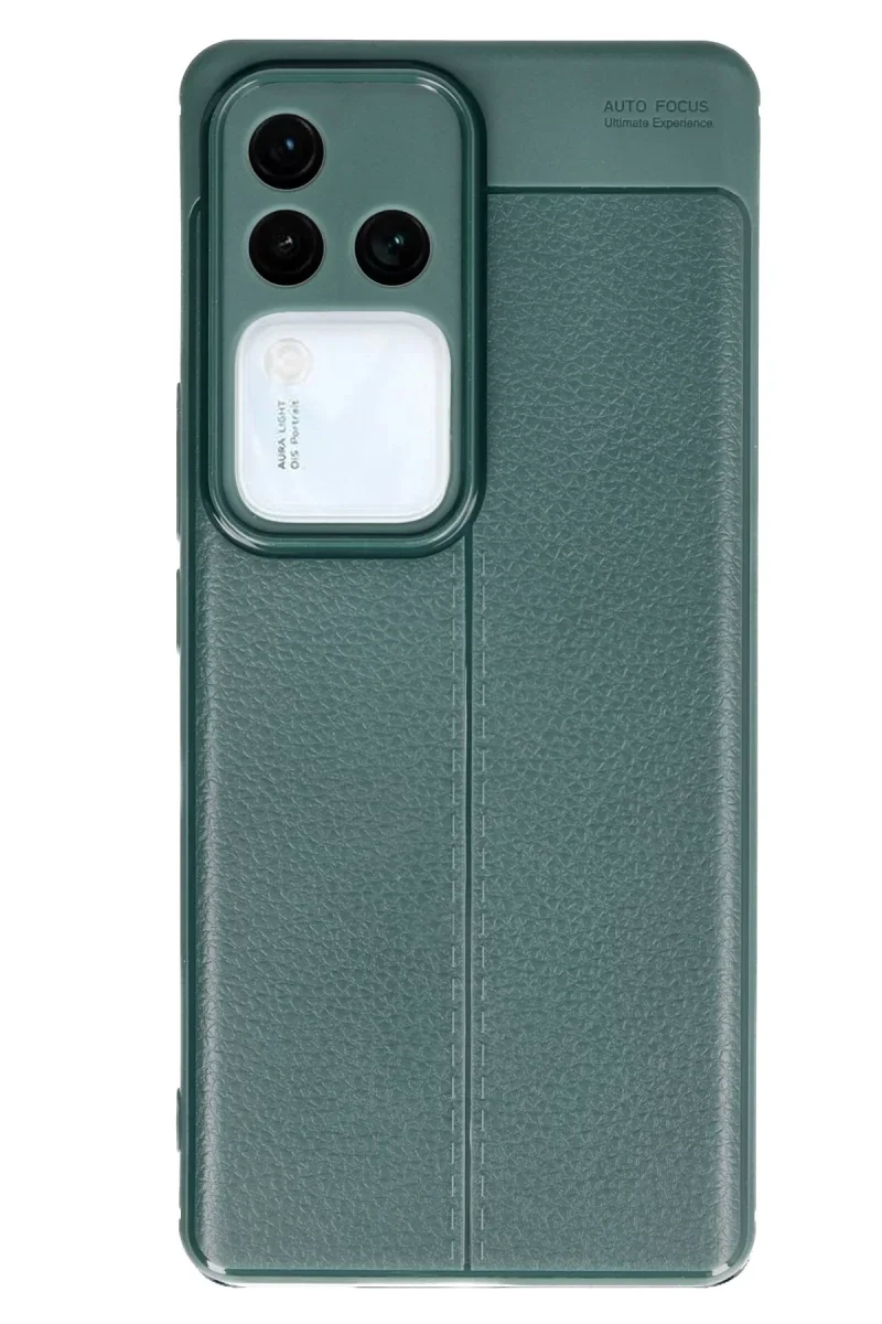 Vivo V30 5G Kılıf Auto Focus Kapak - Koyu Yeşil görsel 2