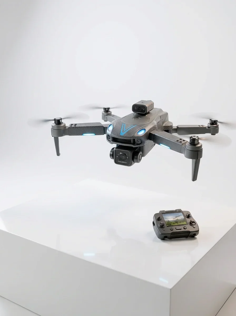 Uzaktan Kumandalı Çift Kameralı Hobi ve Fotoğraf Drone'u görsel 4