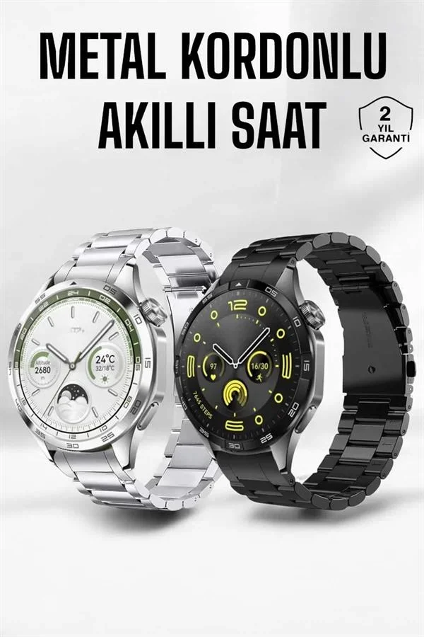 Akıllı Saat Bildirim Görme Amoled Ekran GPS Uyumlu Sesli Görüşme görsel 2