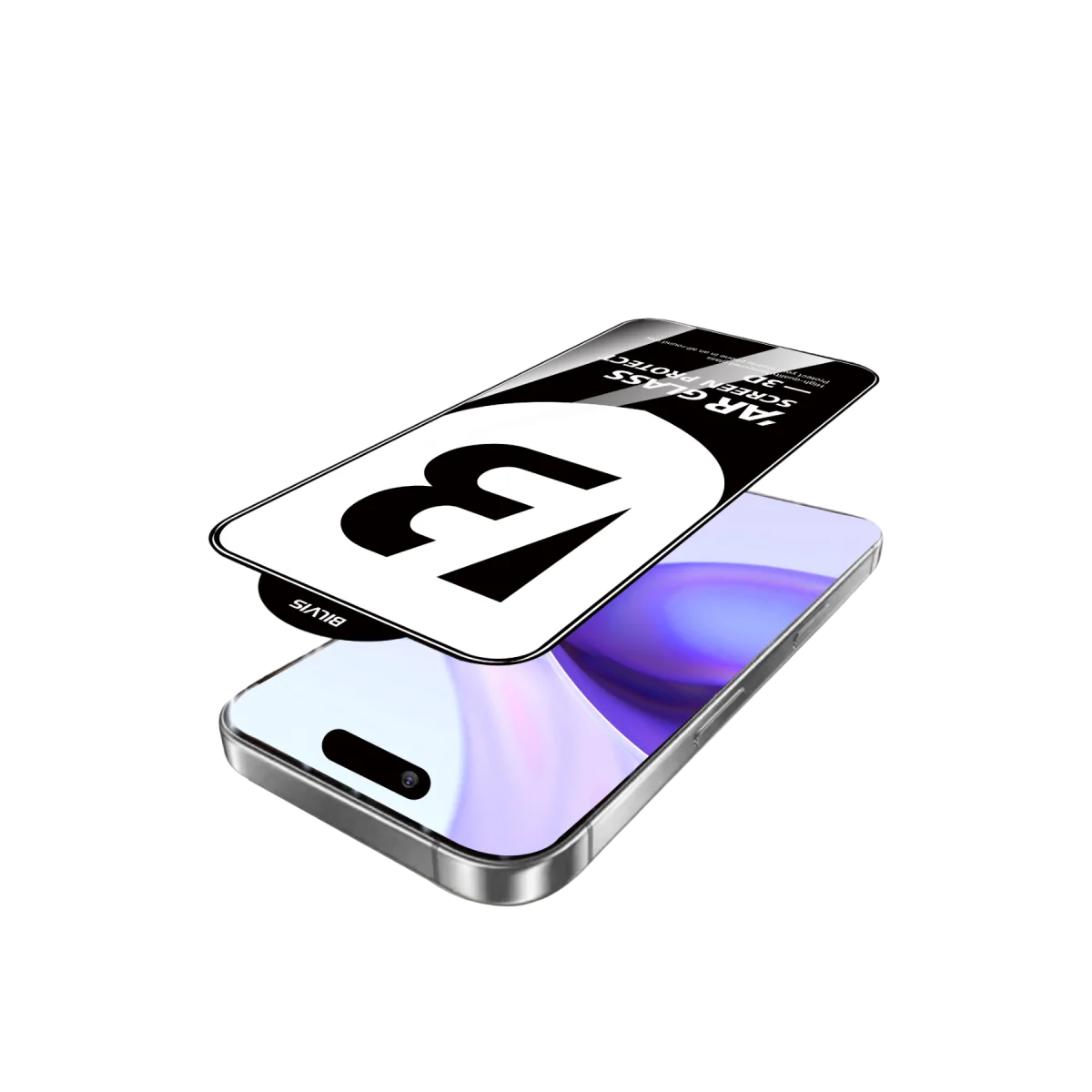 Apple iPhone 15 Pro Max Bilvis 5D Super Clear Diamond Cam Ekran Koruyucu görsel 3