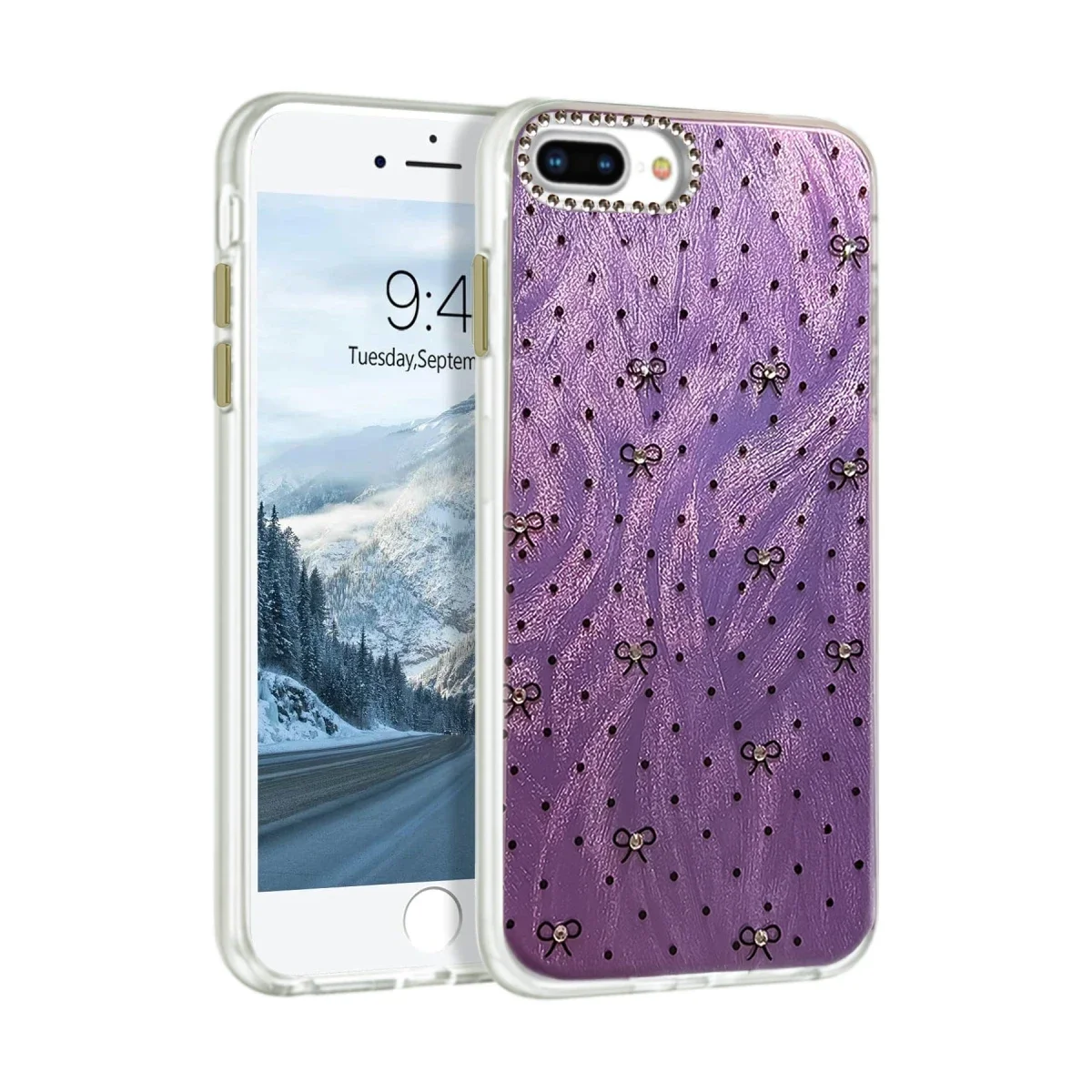 Apple iPhone 7 Plus Kılıf Blade Aynalı Desenli Kapak - Desen 2