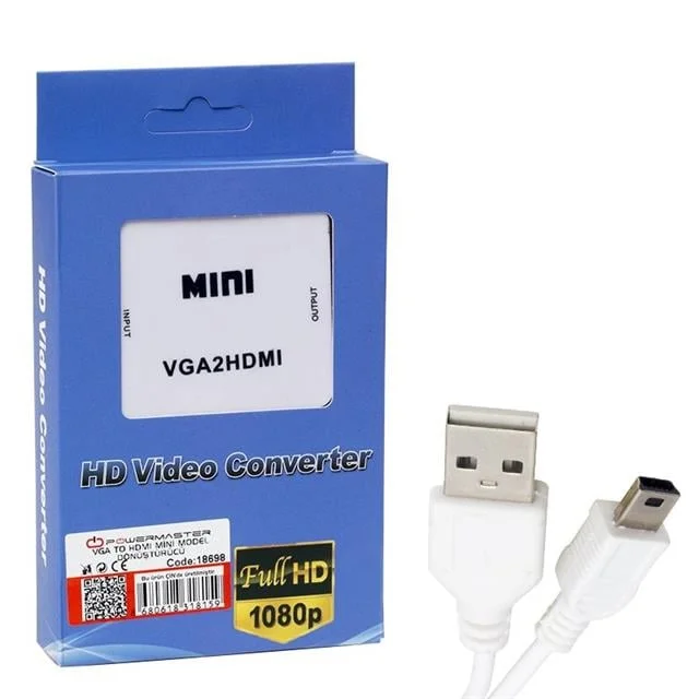 PM-18698 VGA To HD Ses Girişli ni Model Dönüştürücü görsel 3