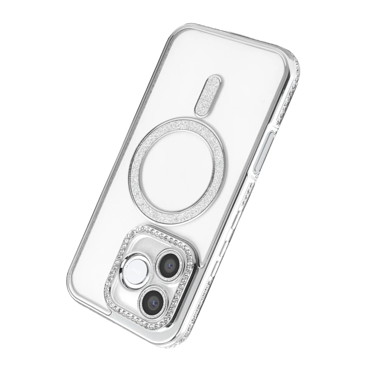 Huawei Honor 600 Lite Joke Simli Magneticsafe Kılıf - Gümüş görsel 3