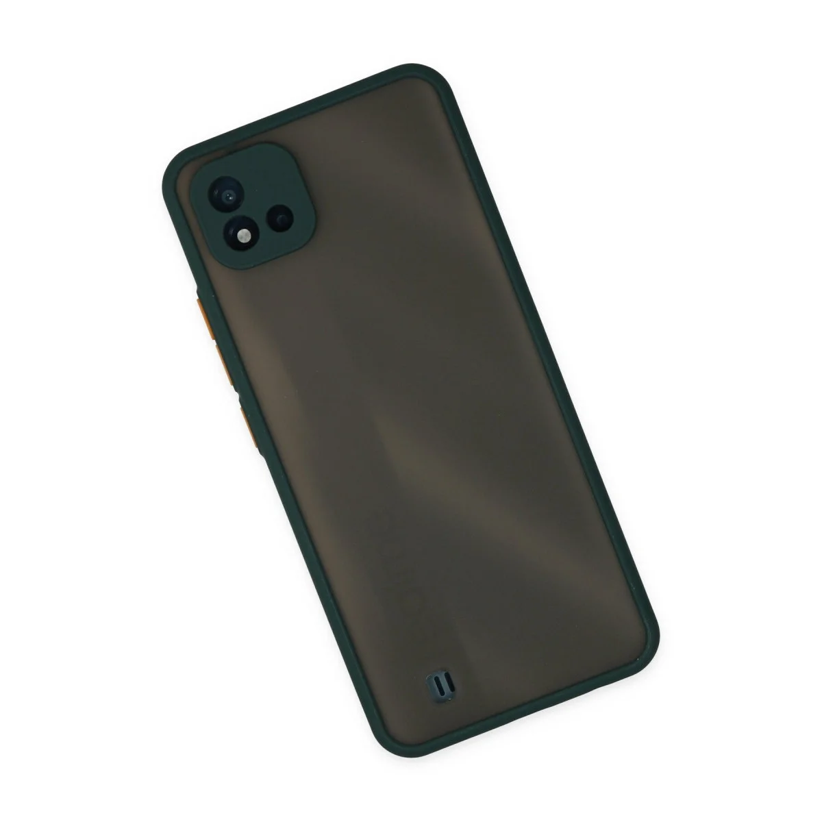 Realme C11 2021 Kılıf Montreal Silikon Kapak - Yeşil görsel 2