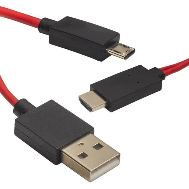 Samsung Galaxy S5 Uyumlu 11-Pin cro USB - HD HDTV Görüntü ve Ses Aktarım Kablosu görsel 2
