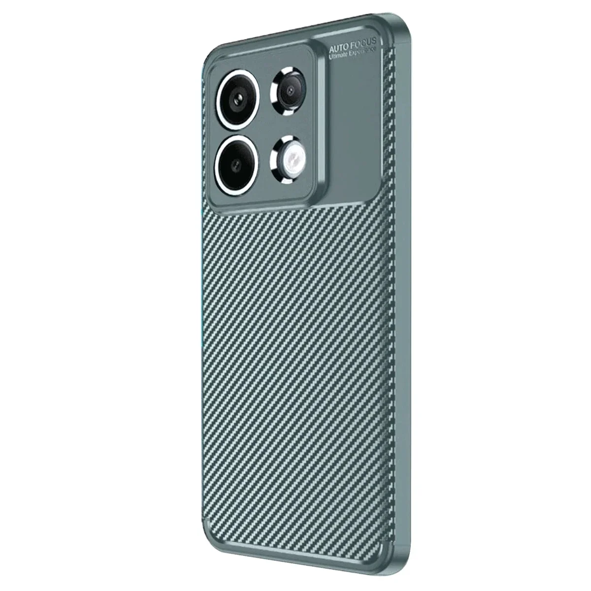 Xiaomi Redmi Note 13 Pro 4G Kılıf Auto Focus Karbon Kapak - Gri görsel 2