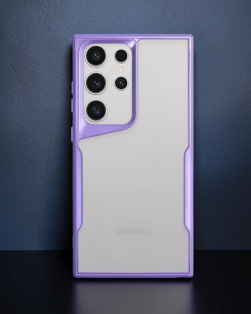 Samsung Galaxy S24 Ultra Kılıf Boyi Silikon Kapak - Derin Mor