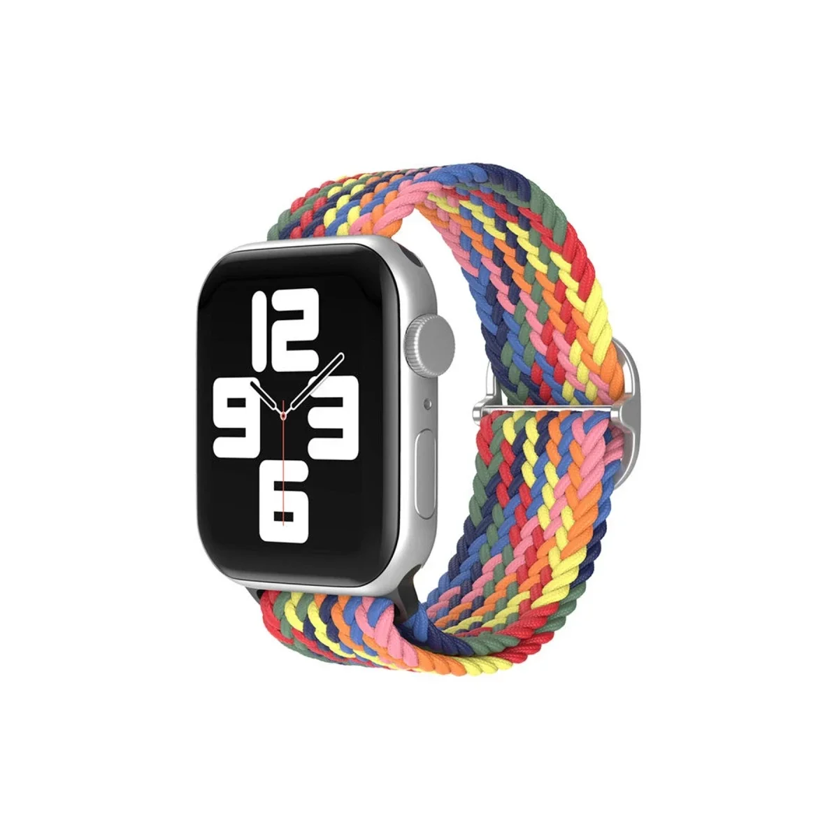Apple Watch 42mm Star Kordon - Siyah-Kırmızı-Sarı