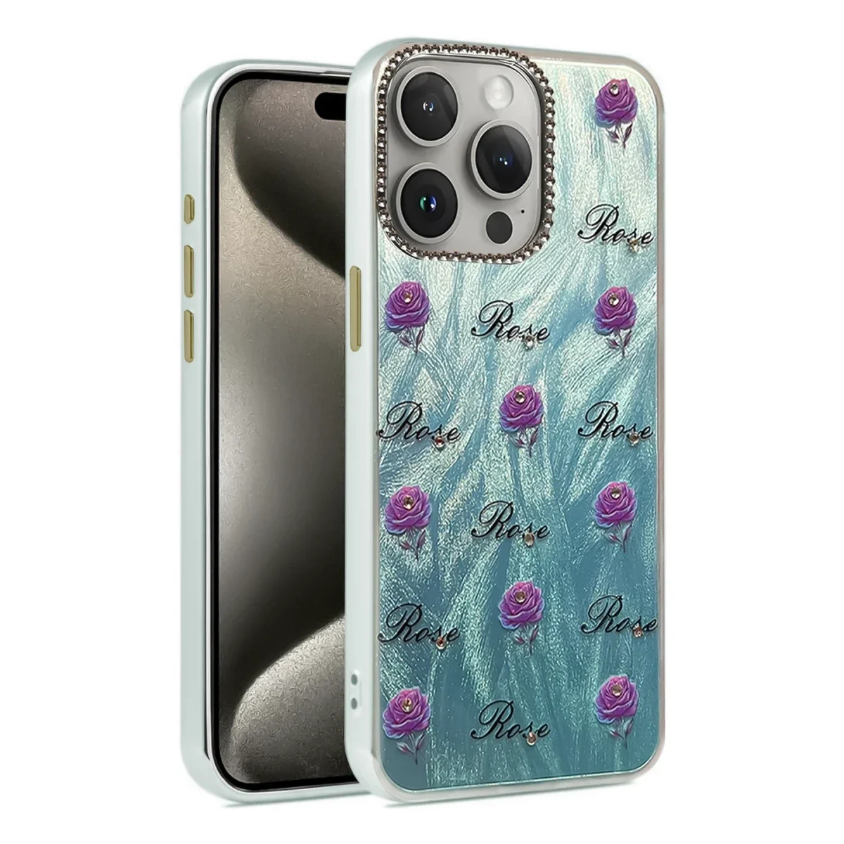 Apple iPhone 14 Pro Kılıf Blade Aynalı Desenli Kapak - Desen 9