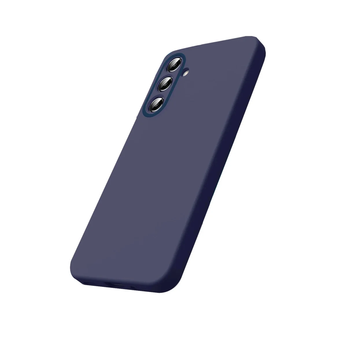 Samsung Galaxy S26 Nano İçi Kadife Silikon - Lacivert görsel 2