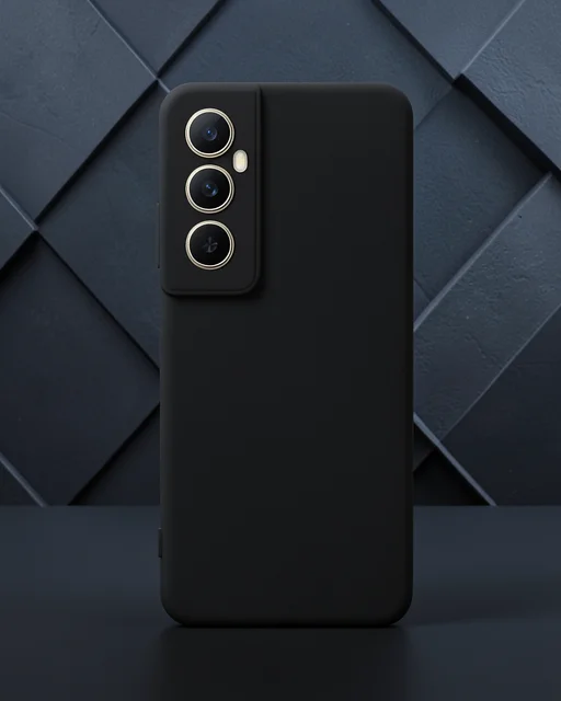 Realme C65 Kılıf First Silikon - Siyah