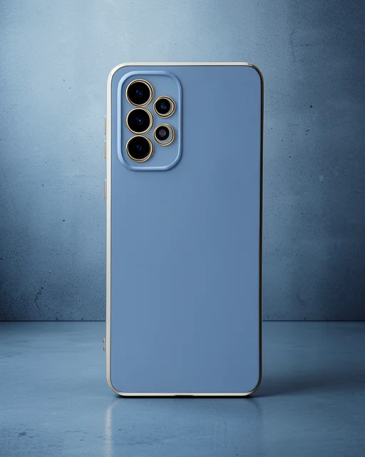 Samsung Galaxy A73 5g Kılıf Volet Silikon - Mavi